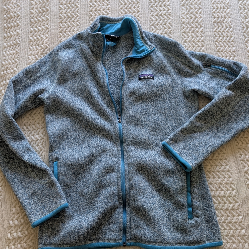 Patagonia Gray Full-Zip Fleece Jacket